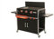 BRASERO - Plancha Lola sur Chariot équipé 3 Feux à gaz - Jusqu'à 12 convives - Surface de Cuisson 68,5 x 35,50 cm - 7,2 KW Récupérateur de Graisse
