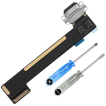 MMOBIEL Dock Connector Compatible with iPad Mini 4 2015 - Charging Port Flex Cable - Headphone Port/Microphone/Antenna Replacement - Incl. Screwdrivers - Black