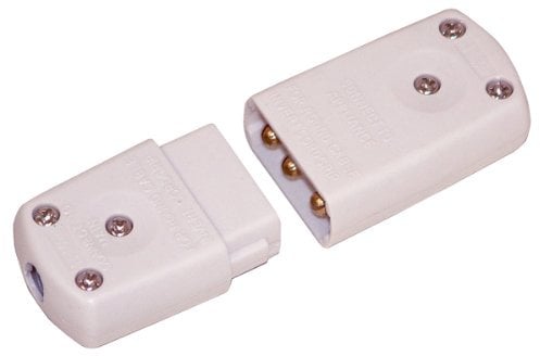 3 Pin In-line Connector, White
