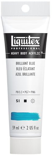 Liquitex 1045570 Professional Heavy Body Acrylic Paint 2-oz tube, Brilliant Blue