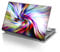 TaylorHe 15.6 inch 15 inch Laptop Skin Vinyl Decal with Colorful Patterns and Leather Effect Laminate MADE IN England Colourful Swirls