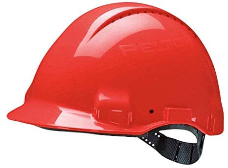 3M G30CUR Peltor Schutzhelm G3000C, ABS, Helm Innenausstattung mit Kunststoff SchWeißband und Pinnlock Verschluss, belüftet, Rot