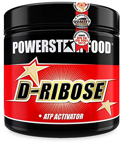 Powerstar D-Ribose Pulver 150g - Energie bei Erschöpfung Fermentation | Hochrein und vegan in Arzneibuchqualität - D Ribose Pulver für Sportler - Made in Germany - Nahrungsergänzung