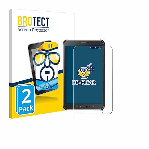 brotect Screen Protector compatible with Samsung Galaxy Tab Active SM-T365 (2 Pack) - HD-Clear Protection Film