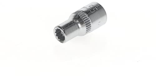 GEDORE Douille, Entraînement 1/4 6,3 mm, 12 pans, Diamètre 5,5 mm, Outil, 20 5,5, Acier chromé