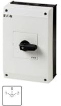 Eaton 207227 Wendeschalter, Kontakte: 5, 63 A, Frontschild: 1-0-2, 60 Grad, Rastend, Aufbau