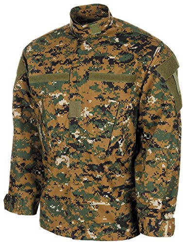 MFH Mens ACU Ripstop Field Jacket Digital Woodland Size XXL