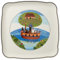 Villeroy & Boch Charm & Breakfast Design Naif Plat de service, 30 cm, Porcelaine Premium, Blanc/Multicolore