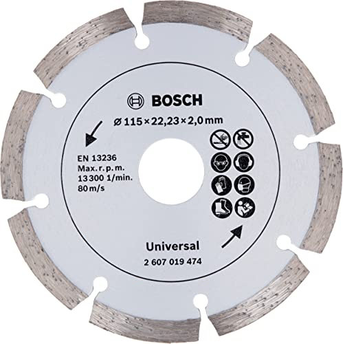 Bosch 2607019474 - Disco de diamante para materiales de construcción (diámetro de 115 mm)