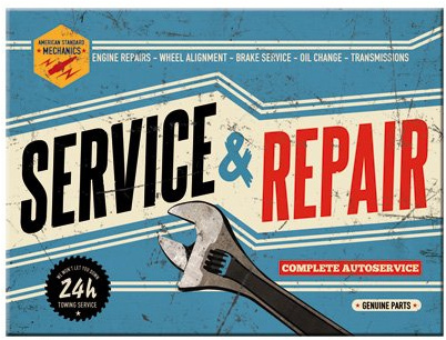 Nostalgic-Art 14306 Best Garage - Service & Repair, Magnet 8x6 cm