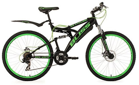 KS Cycling Mountainbike MTB Fully 26'' Bliss schwarz-grün RH 47 cm