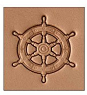 Schiffe Rad 9-3D-Stempel Punkt # 8682 Auflage – 00 von Tandy Leder