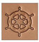 Schiffe Rad 9-3D-Stempel Punkt # 8682 Auflage – 00 von Tandy Leder