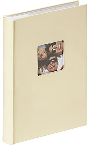 walther design Fotoalbum creme 300 Fotos 10 x 15 cm Memo-Einsteckalbum mit Cover-Ausstanzung, Fun ME-111-H