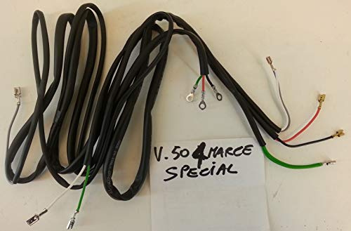 RMS Impianto Elettrico Nero Compatibile con Vespa Special 50 / Vespa 50R, Posteriore, Metallo e Plastica