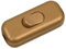 Interruptor Torpedo ElekTek de perfil bajo de 2 amperios - Uso con cable flexible de 2 o 3 núcleos - Selección de colores Efecto Dorado