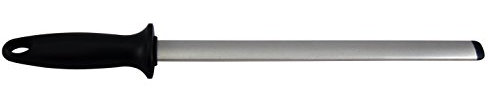 DinoK - Extra Fine Diamond Sharpening Steel -8, 10 and 12 Professional Knife Sharpener Rod, Chefs Choice to Hone and Sharpen Kitchen and Butcher Knives (10 Inches)