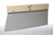 Zigzagmars Edelstahl Spachtel, Tapetenspachtel, Andrückspachtel mit Aluminiumgriff
