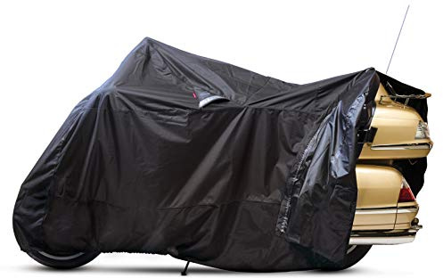 Guardian by Dowco 50021-00 WeatherAll Plus Indoor/Outdoor Waterproof Motorcycle Cover, EZ Zip: Black, XX-Large