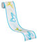A.S. Creation 901217 Self-Adhesive Wallpaper Border Blue/White/Green