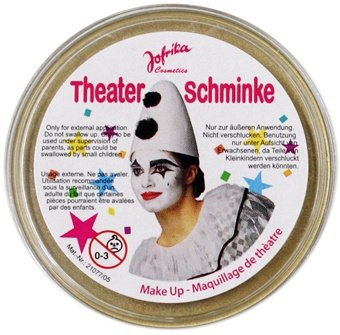 NET TOYS Makeup Gold Theaterschminke Kostüm Schminke goldene Karnevalsschminke Make Up Kostümschminke