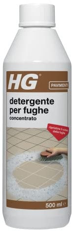 HG Detergente Spray per le Fughe delle Piastrelle, Rimuove lo Sporco Ostinato, Segni e Macchie, 500 ml (591050106)