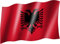 sportfanshop24 Flagge/Fahne ALBANIEN mit Wappen Staatsflagge/Landesflagge/Hissflagge mit Ösen 150x90 cm, sehr Gute Qualität