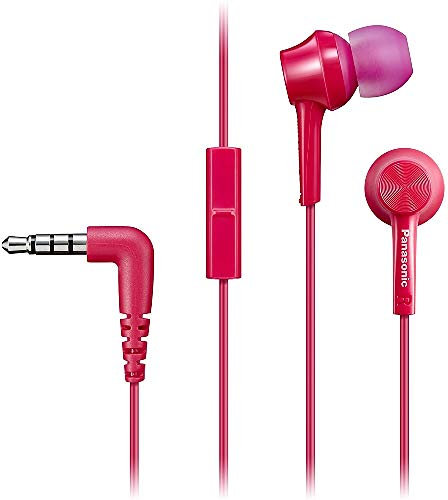 Panasonic RP-TCM105E-P - Auriculares con micrófono, Color Rosa (Versión Importada)