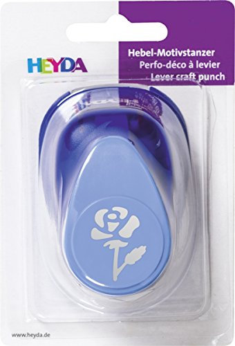 HEYDA Motiv Locher XXL Motivstanzer, Motiv:Rose