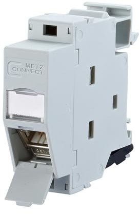 BTR network socket for DIN rail mounting CAT 6A 270°