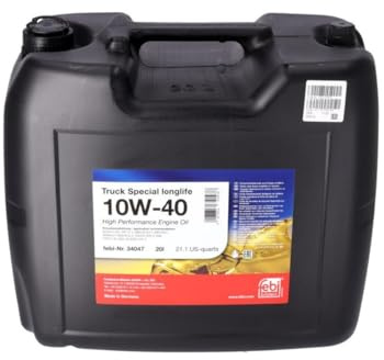 febi bilstein 34047 Motoröl SAE 10W-40 Truck Special Longlife, 20 l