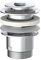 KIRCHHOFF Universal Waschbecken Ablaufgarnitur, Pop Up Waschbeckenstöpsel, Ablaufventil mit Überlauf, Abfluss Stöpsel für Badezimmer Waschbecken & Waschtisch, Chrom 98807320