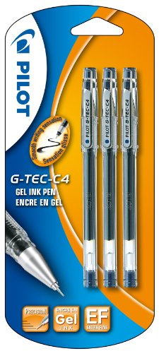 Pilot G - Tec C4 Gel Microtip Rollerball 0.4 mm (Pack of 3) - Blue