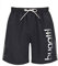 Bugatti - Herren Badeshort in Marineblau, türkis oder schwarz, Schwarz, 6XL
