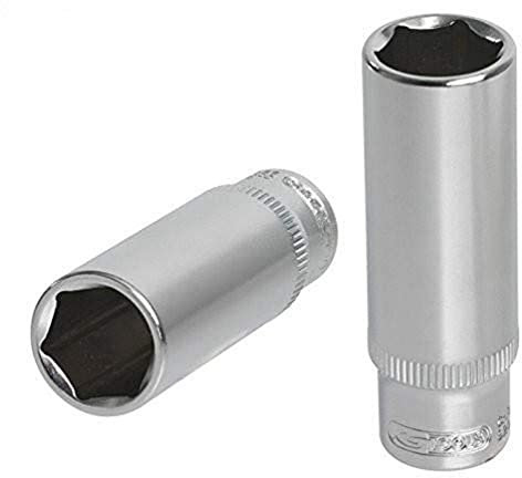 KS Tools 922.1525 - Douille longue 6 pans 1/4'' - 1/4'' - Gamme ULTIMATE® - En Chrome Vanadium - Finition chromée satinée