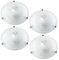 Maclean MCE22 4-er Set Deckenleuchte mit Bewegungsmelder und Dämmerungssensor, 360° Sensor, PIR-Sensor, Deckenlampe, Plafond, 30cm Durchmesser, Infrarot Led weiß 2xE27 Max. 40W