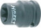 Hazet 900S-E14 Douille à chocs/carré creux 12,5 mm/profil torx extérieur Taille E 14 longueur 38 mm
