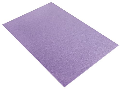 Rayher 5311977 Textilfilz, 30 x 45 x 0,4 cm, flieder, 100 % Polyester, Bastelfilz, Filzzuschnitt, Filzplatten
