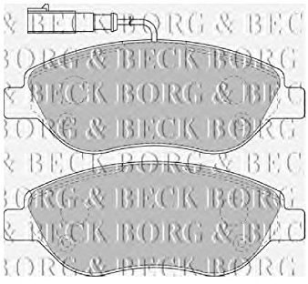 Borg & Beck BBP1754 Front Brake Pads To Fit Fiat Stilo 2 4 20v 01-