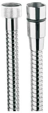 Bossini A00048030150 tubo flessibile 1,5 m, doppio aggancio, in ottone cromato