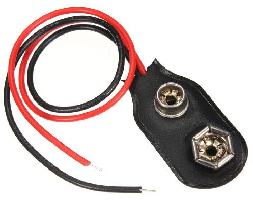 Conector acoplador de conexión de cables a pila, 9 V