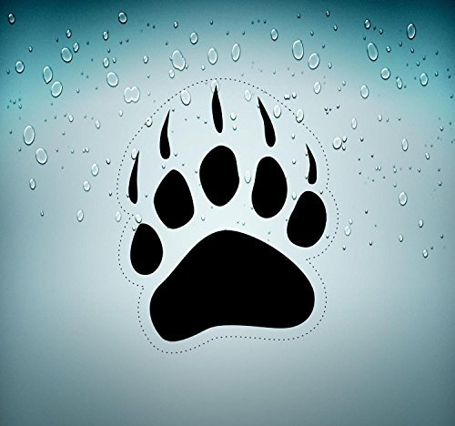 Akachafactory Aufkleber Sticker Auto Motorrad Tuning Pfote Bär Panda Hund Katze R2
