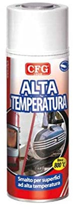 VERNICE SPRAY SMALTO 400ml BOMBOLETTA ALTA TEMPERATURA 800° MARMITTE AUTO TUNING (Alluminio)