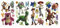 RoomMates Décor géant Toy Story brille dans le noir