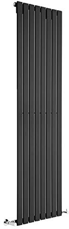 MILANO Black Vertical Single Flat Panel Radiator 1780 x 560mm