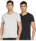 Emporio Armani Underwear Herren Schlafanzugoberteil 111648CC722, 2er Pack, Gr. Small, Schwarz/Grau Meliert