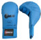 SMAI WKF Karate Handschutz ohne Daumen, Blau, Handschuhe, Faustschützer (M)