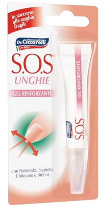 S.O.S Dr Ciccarelli, Nagelstärkungsgel, Entwickelt, um Schwächung der Nägel an Händen und Füßen zu bewältigen und zu lösen, 100% Made in Italy, Dermatologisch Getestet, 10 ml