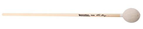 Innovative Percussion PIUS6 Pius Cheung Series Very Hard Marimba Mallets - White Yarn - Rattan