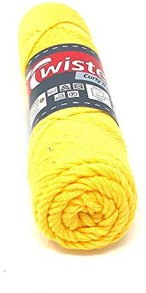 Wolle Twister Curly Uni - Sonne - 50g